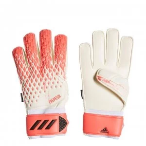 Image of adidas Predator Match Goalkeeper Gloves Fingersave - White/Pop