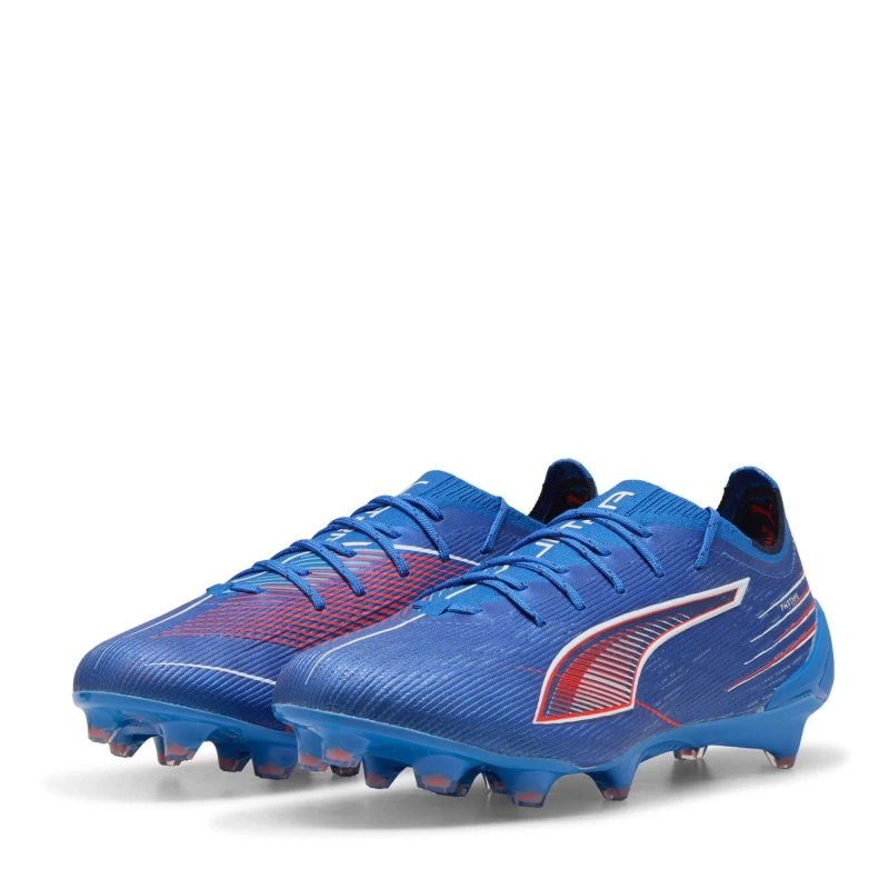 Image of Puma Ultra 5 Ultimate Adults Firm Ground Football Boots Blue/White male 6 (39)