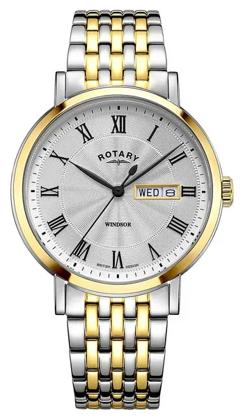 Image of Rotary GB05421/01 Windsor Two-Tone Stainless Steel Watch