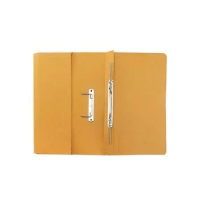 Image of Elite Transfer Spring Pocket File Heavyweight 315gsm Foolscap Yellow