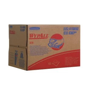 Image of Wypall X70 Wipers Box 1 Ply White Pack of 150 8383