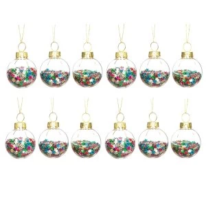 Image of Sass & Belle Mini Disco Stars Baubles - Set of 12