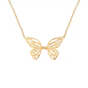 Image of Butterfly Wing Gold Necklace