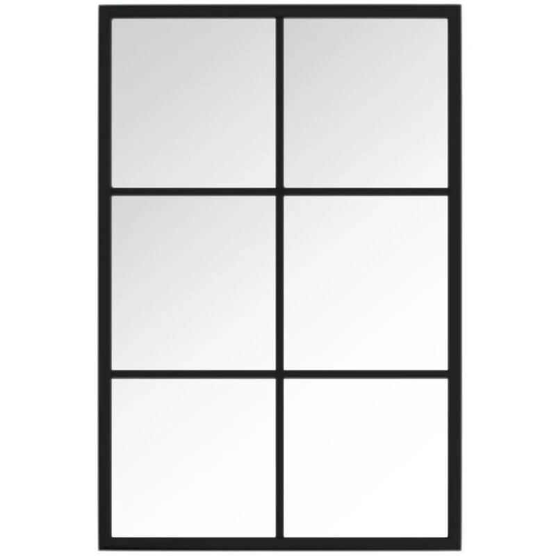 Image of VIDAXL Wall Mirror Black 60x40cm Metal Vidaxl 8720286854426