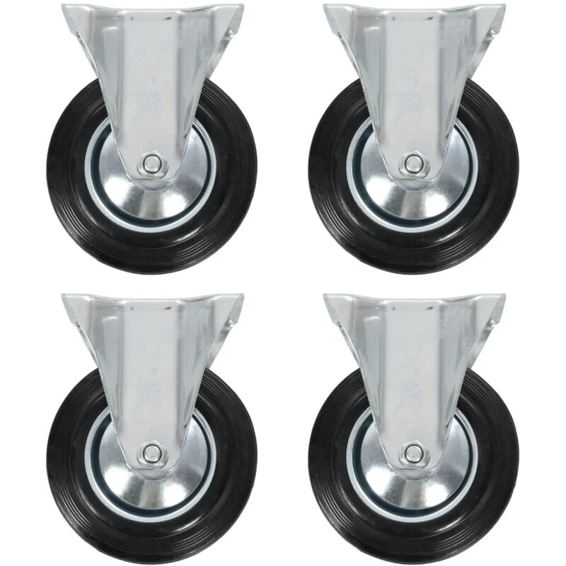Image of VIDAXL Fixed Casters 4 pcs 160 mm Vidaxl zf4837901