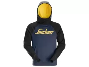 Image of Snickers 28899504005 Logo Hoodie Navy/Black M