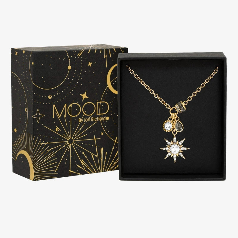 Image of Mood Gold Plated Celestial Pendant Gift Boxed Pendant Necklaces One Size Gold 39772610000