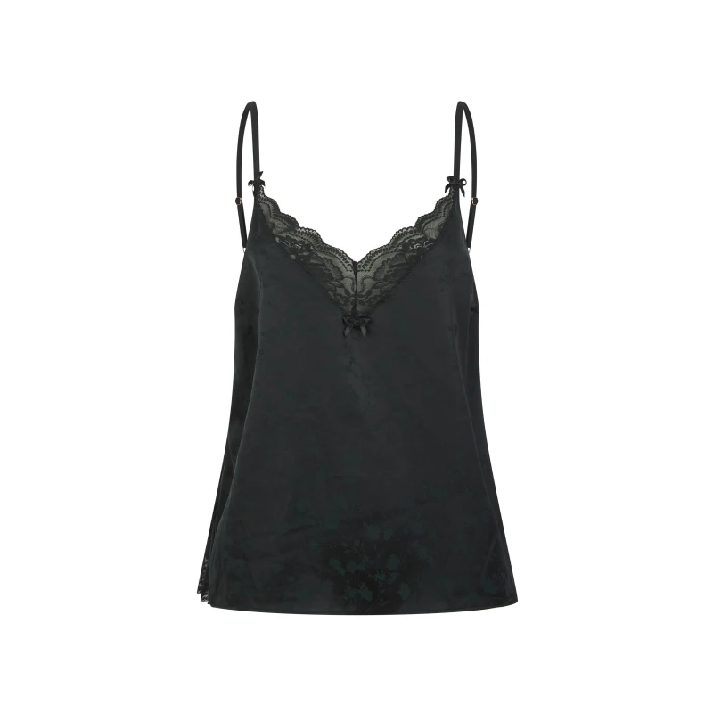 Image of Ted Baker Womens Bak Leah Pyjama Cami Top Black female 12 (M)