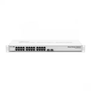 Image of Mikrotik CSS326-24G-2S+RM network switch Managed Gigabit Ethernet (10/100/1000) White 1U Power over Ethernet (PoE) UK Plug