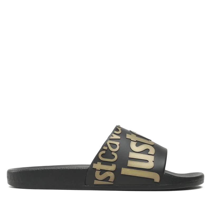 Image of Just Cavalli Womens slides Just Cavalli Fondo Pool Dis. 2 Noir Female 36