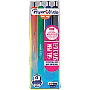 Image of Paper Mate Inkjoy Gel Pen Medium 0.7mm Assorted Pack of 4
