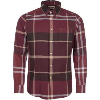 Image of Barbour Dunoon Tailored Shirt - Winter Red RE89
