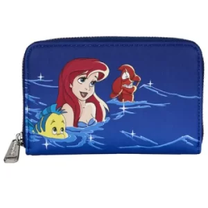 Image of Loungefly Disney The Little Mermaid Ariel Fireworks Zip Around Wallet