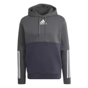 Image of adidas Colour Block Hoodie Mens - Grey