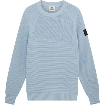 Image of Lyle and Scott Mixed Rib Jumper - Blue