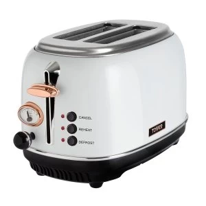 Image of Tower T20016W Bottega 2 Slice Toaster