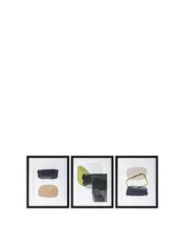 Image of Hometown Interiors Set Of 3 Skandi Contemporary Framed Print