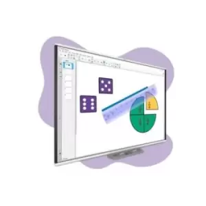 Image of SMART Technologies SBM777V-43 interactive whiteboard 195.6cm (77") Touch Screen White USB