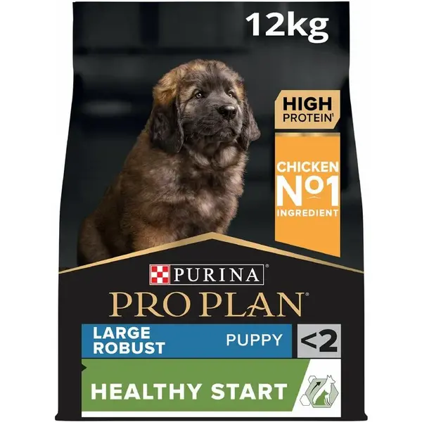 Image of Pro Plan Large Robust Puppy Chicken and Rice Dog Food 12kg