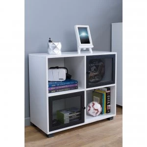 Image of 4 Cube Cabinet with 2 Mesh Doors