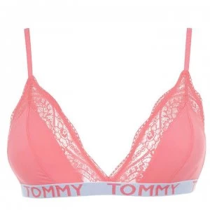 Image of Tommy Bodywear Lace Triangle Bra - SUGAR CORAL TGN