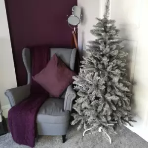 Image of 5ft (150cm) Luxury Charcoal Pine Grey Silver Christmas Tree with 509 Tips