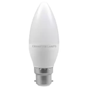 Image of Crompton Lamps LED Candle 5.5W B22 Warm White Opal (40W Eqv)