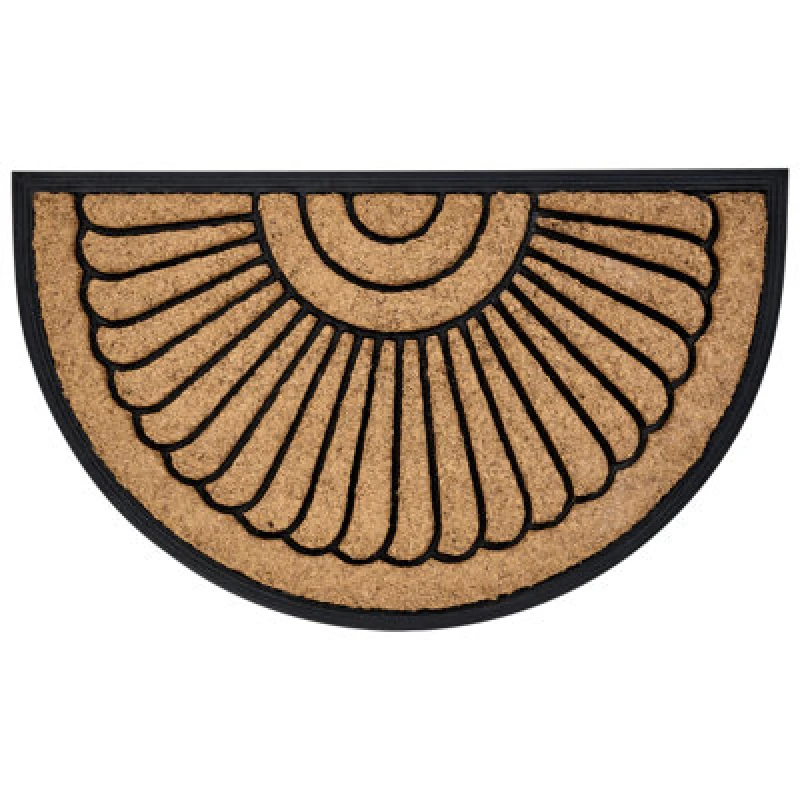 Image of Beliani Doormat Koryak Natural 45 X 75cm Coir