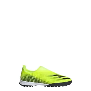 Image of Adidas Junior X Laceless Ghosted.3 Astro Turf Football Boot - Yellow