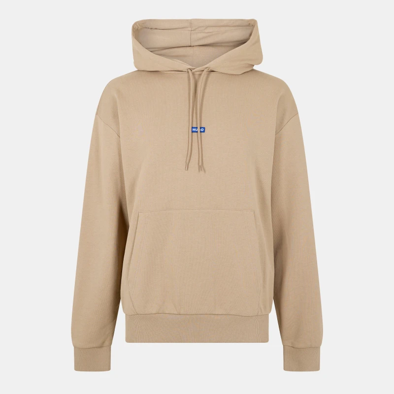 Image of Hugo Label Hoodie Medium Beige male Small