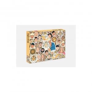 Image of The Tiger King Puzzle 500 piece jigsaw puzzle by Illustrated by Chantel de Sousa