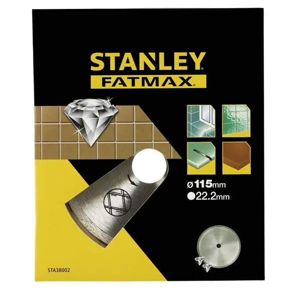 Image of Stanley Fatmax Diamond Disc 115mm Cont Rim - STA38002-XJ