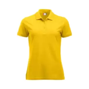 Image of Clique Womens/Ladies Manhattan Polo Shirt (L) (Lemon)