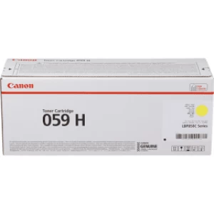 Image of Canon 059 Yellow Laser Toner Ink Cartridge