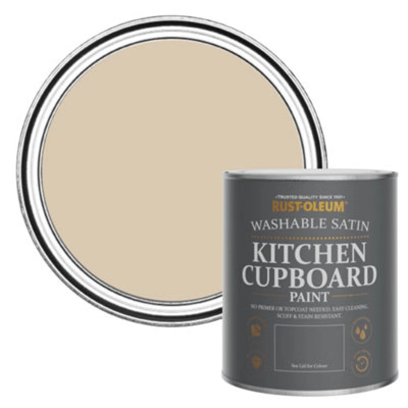 Image of Rust-Oleum Warm Clay Satin Kitchen Cupboard Paint 750Ml