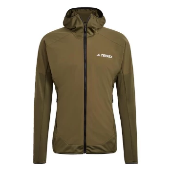 Image of adidas Terrex Skyclimb Fleece Jacket Mens - Focus Olive