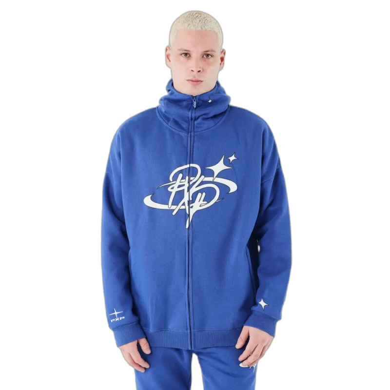 Image of Project X Paris Zip-up hoodie Project X Paris Collaboration Kalash Bleu Male M