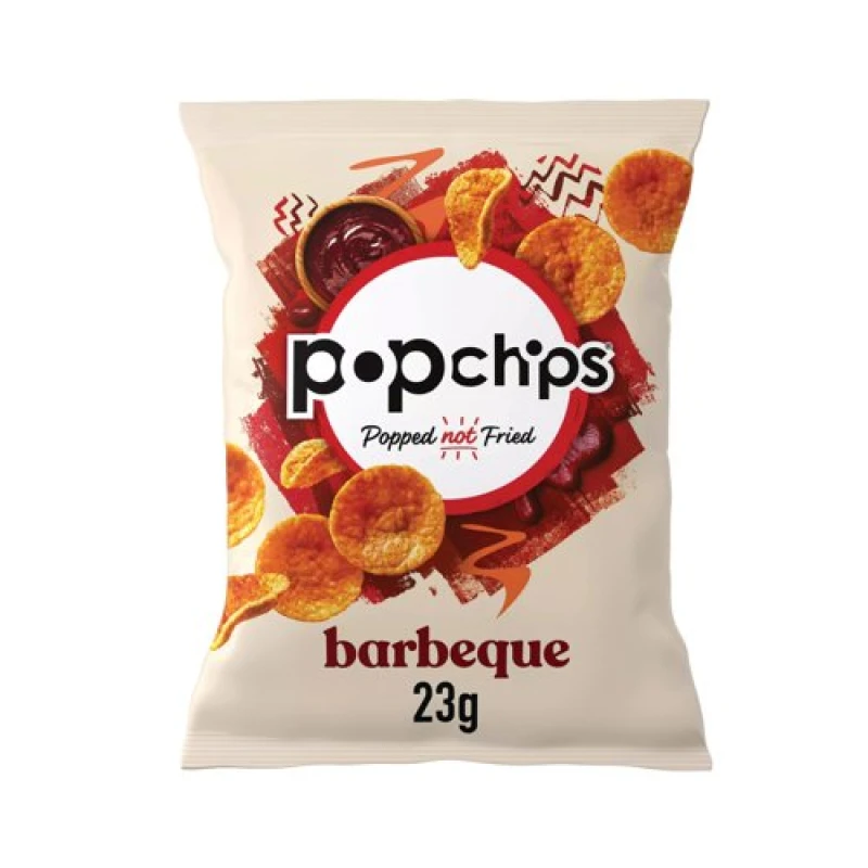 Image of Popchips Barbeque Crisps 23g (24 Pack) 701429
