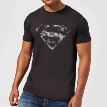 Image of DC Originals Marble Superman Logo Mens T-Shirt - Black - 5XL