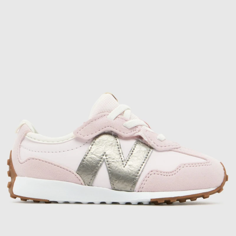 Image of New Balance Pink 327 Girls Toddler Trainers Pink UK 9 (EU 26½)