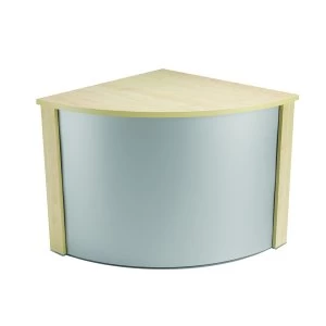 Image of Jemini Ultra 90 Degree Corner Desk Warm Maple KF838408