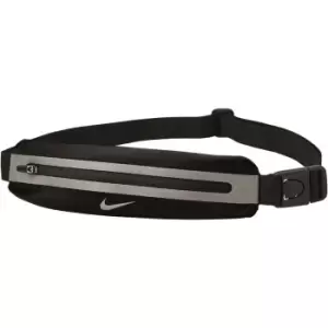 Image of Nike 2.0 Slim Waist Bag (One Size) (Black/Silver)