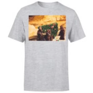 Image of Star Wars Christmas Jawa Tree Grey T-Shirt - S - Grey