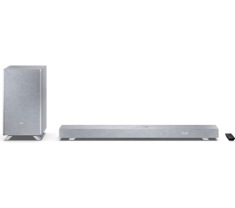 Image of Sharp HT-SBW53121 3.1.2 Wireless Soundbar with Dolby Atmos & DTS:X - Silver/Grey 4550556112246