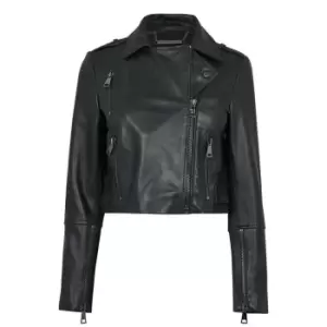 Image of Ted Baker Ssalli Leather Jacket - Black