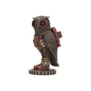 Image of Odd Wing Owl Steampunk Statue