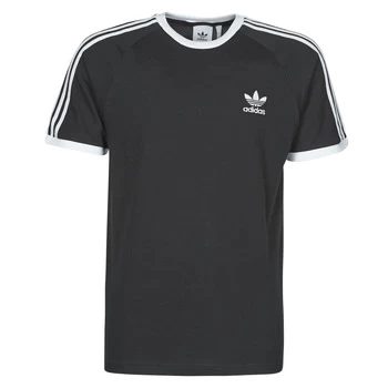 Image of adidas 3-STRIPES TEE mens T shirt in Black - Sizes XXL,S,M,L,XL,XS,UK S,UK M,UK L,UK XL