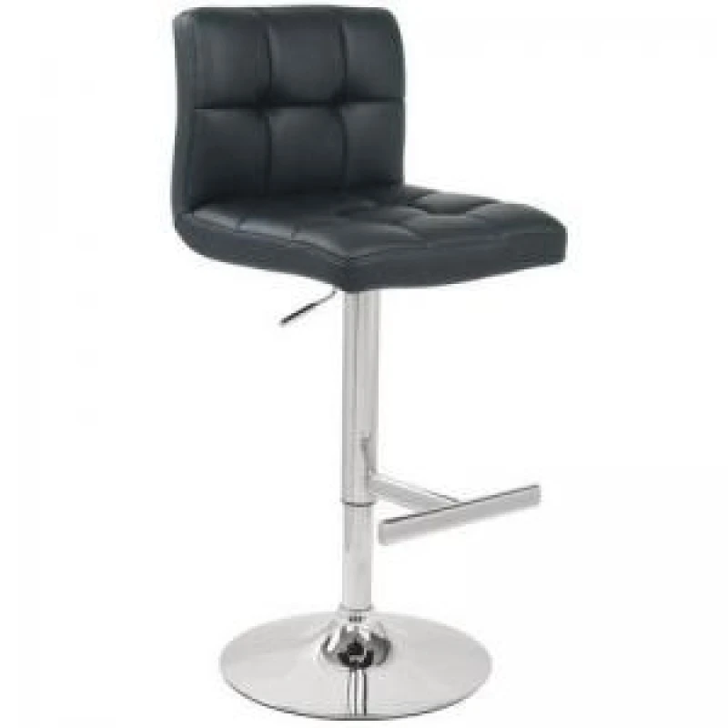 Image of Black Tall Ergonomic Back Bar Stool