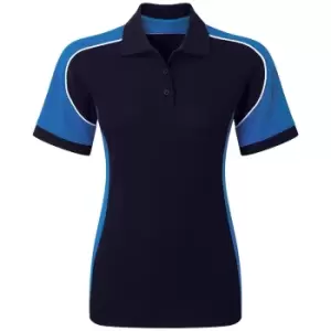 Image of Alexandra Womens/Ladies Tungsten Work Polo Shirt (2XL) (Royal/White/Navy)
