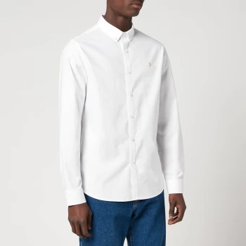 Image of Farah Mens Brewer Shirt - White - XXL